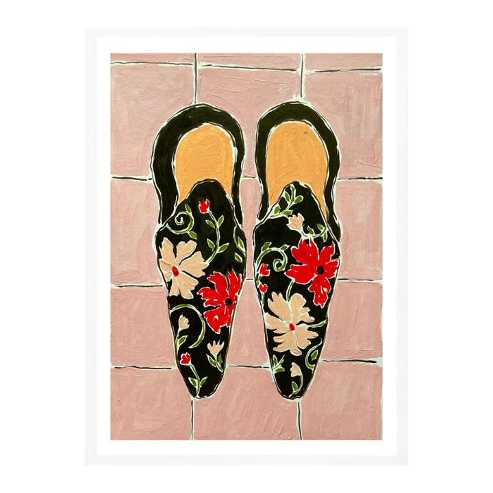Cuadro "Black Shoes On Pink Tiles"