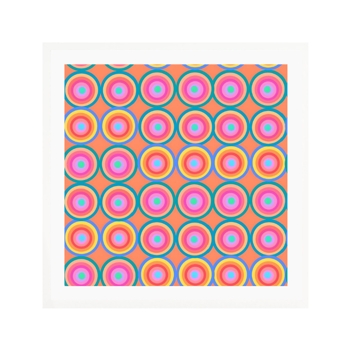 Cuadro "Colorful Retro Circles"