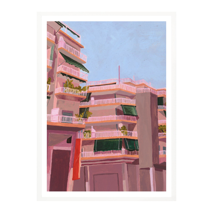 Cuadro "Pink City Balconies"
