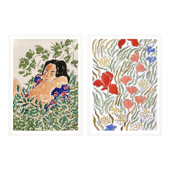 Set de cuadros "Wild Bloom"