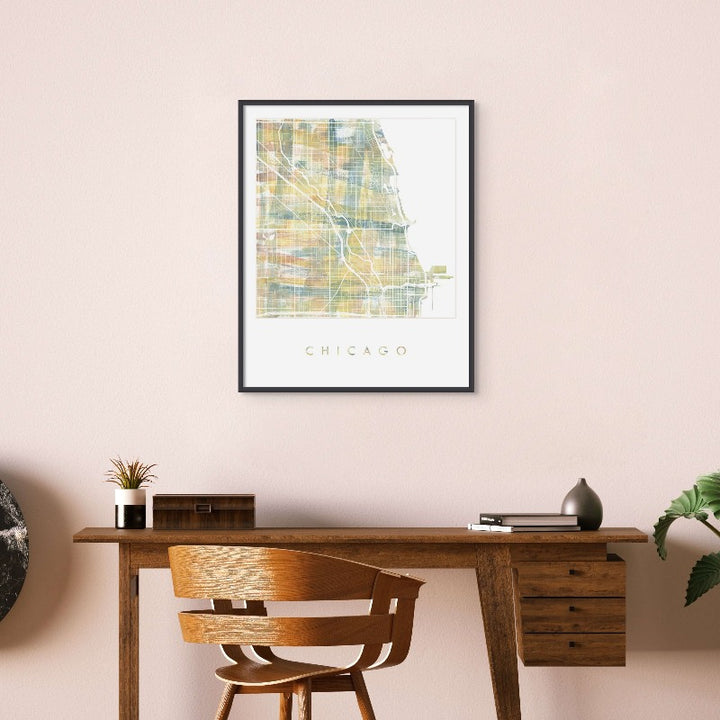 Chicago Illinois II Watercolor Art Print
