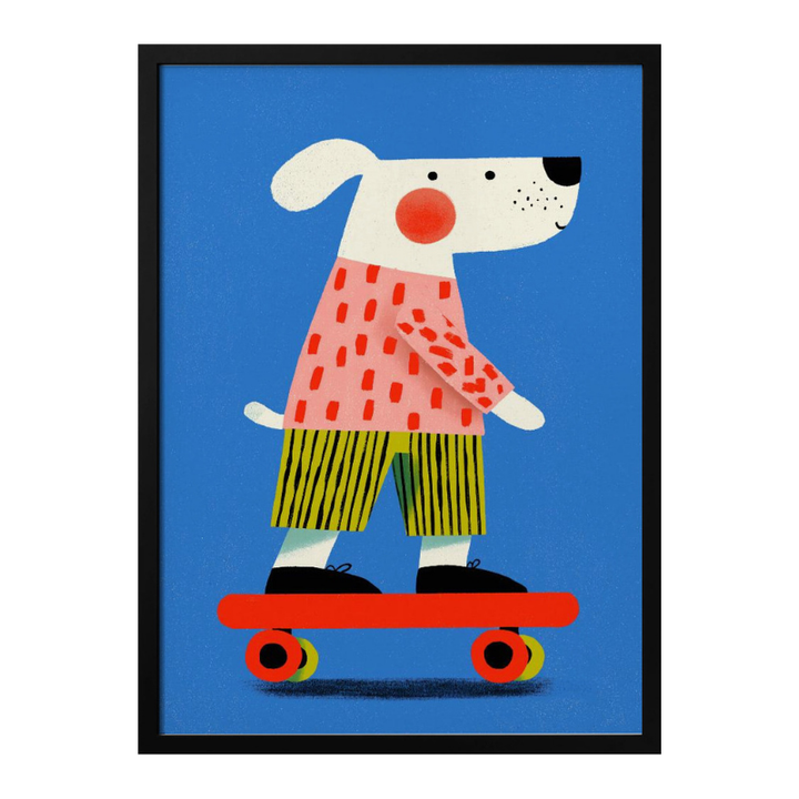 Cuadro "Skating dog"