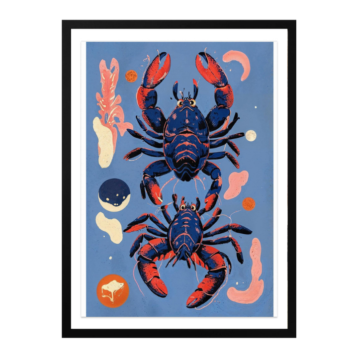 Ocean Life - Lobsters Art Print