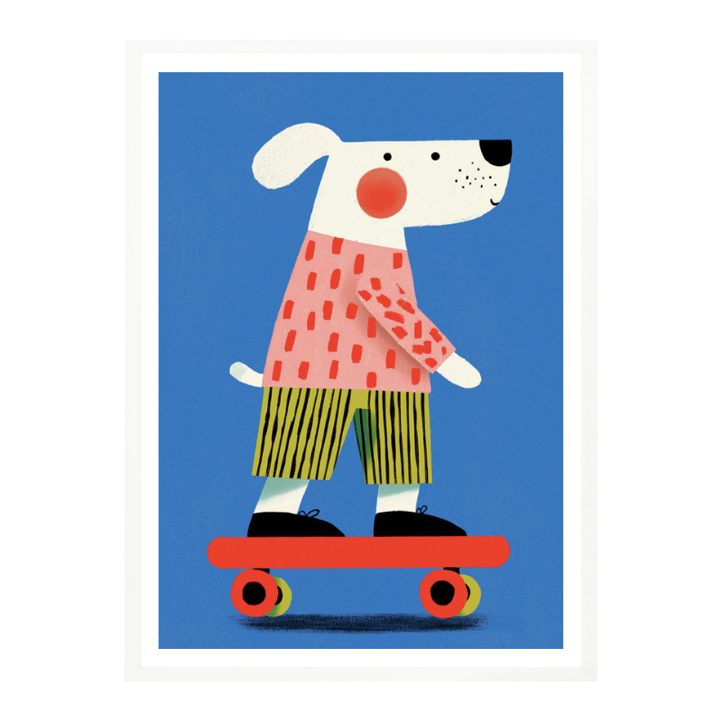 Cuadro "Skating dog"