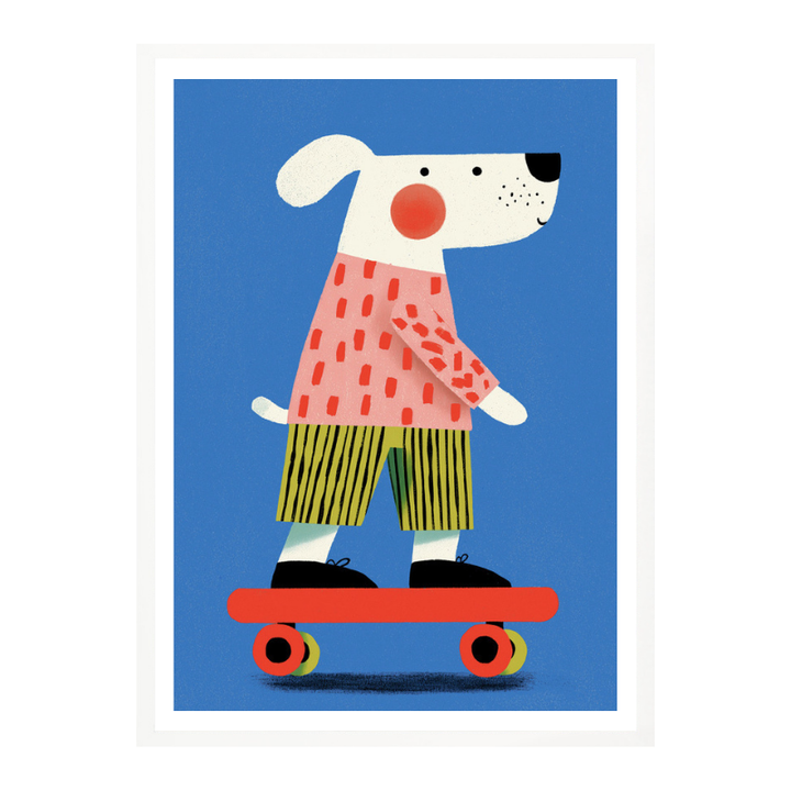 Cuadro "Skating dog"