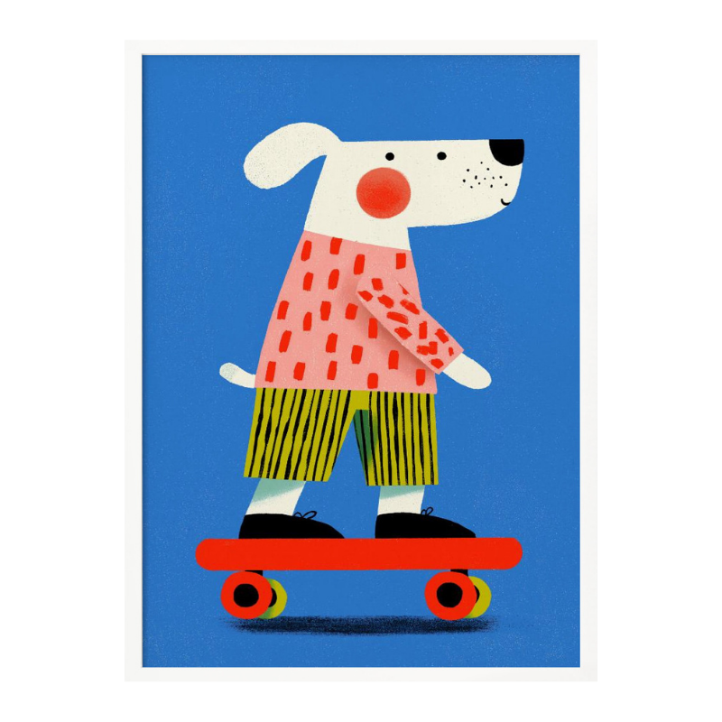 Cuadro "Skating dog"