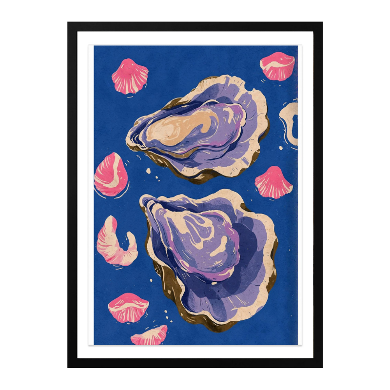 Oceanic Life - Oysters Art Print