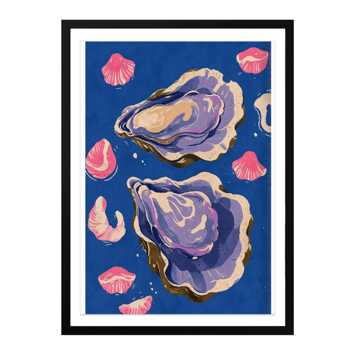 Oceanic Life - Oysters Art Print