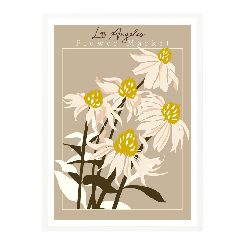 Cuadro "Flower Market Los Angeles Echinacea"