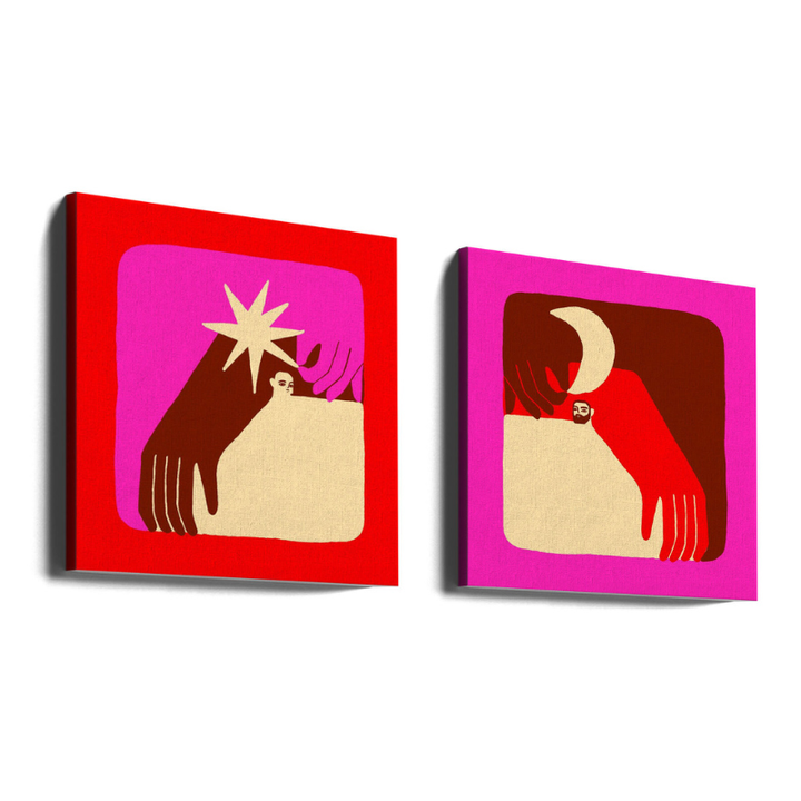 Set de cuadros "Day & Night Connection"