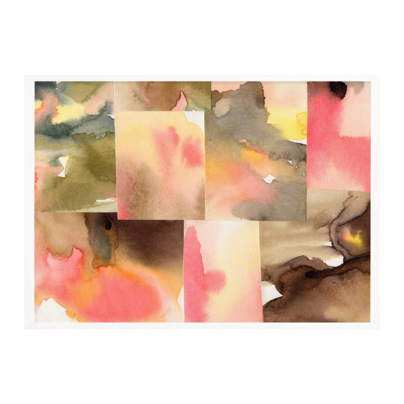 Watercolor abstract composition horizontal 5 Art Print