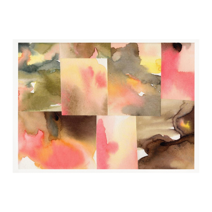 Watercolor abstract composition horizontal 5 Art Print