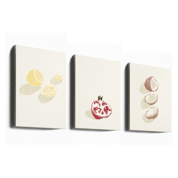 Set de cuadros "Tropical Fruits"
