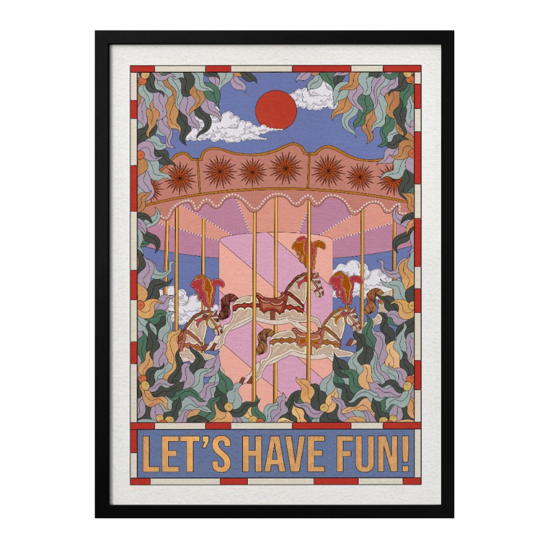 Cuadro "Carousel Whimsy"