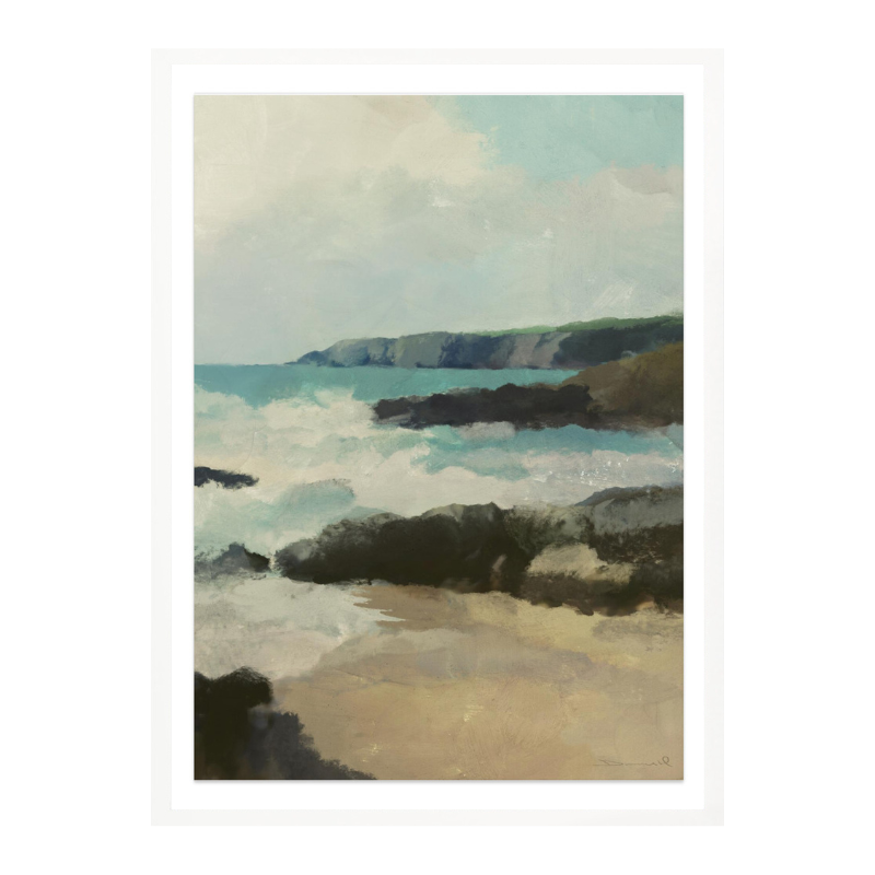 Rocky Beach Art Print