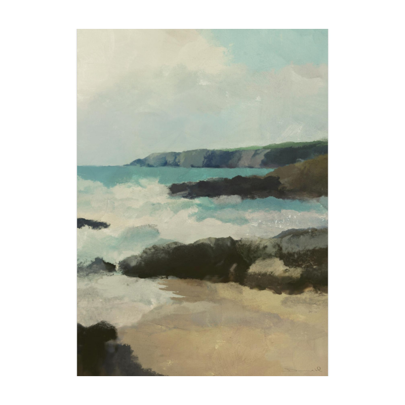 Rocky Beach Art Print