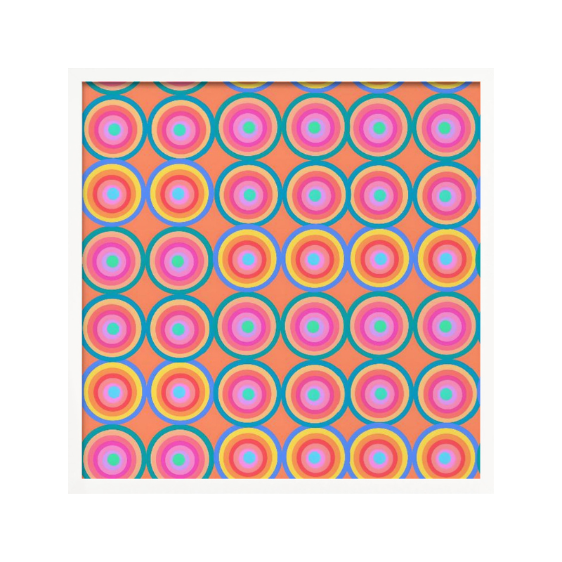 Cuadro "Colorful Retro Circles"