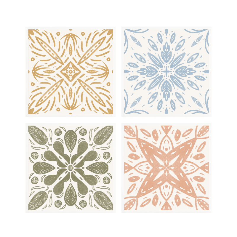 Set de cuadros "Azulejos"