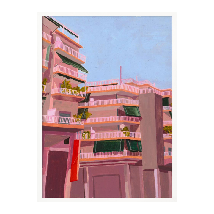 Cuadro "Pink City Balconies"