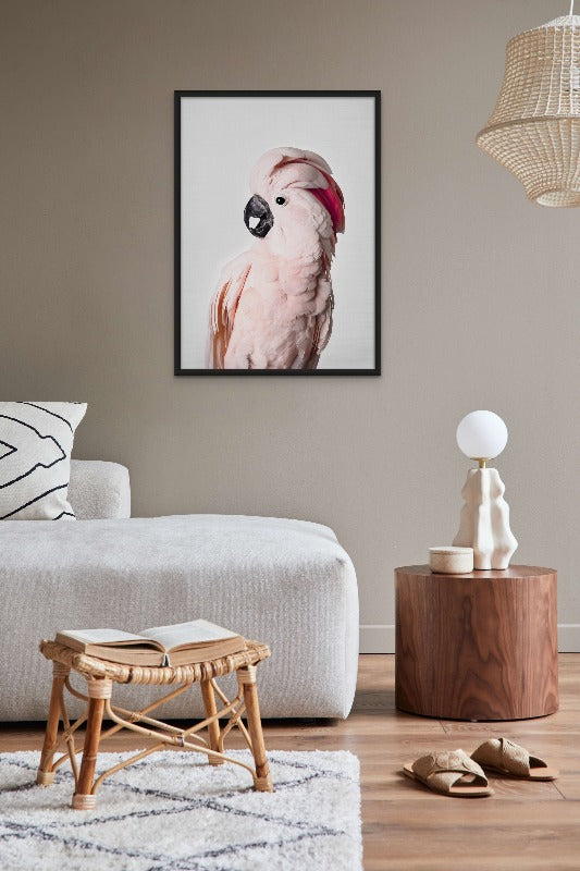 Pink Cockatoo Art Print