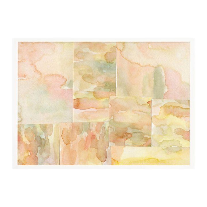 Watercolor abstract composition horizontal 4 Art Print