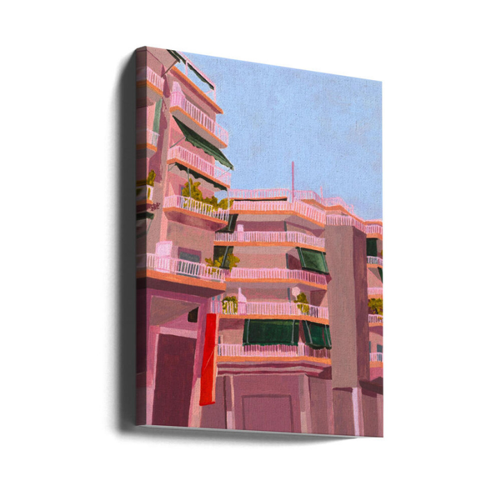 Cuadro "Pink City Balconies"