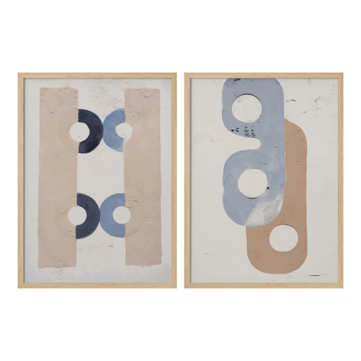 Set de cuadros "Geometric Harmony"