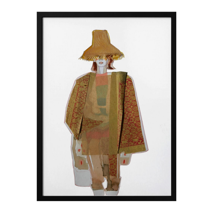 Cuadro "Stylish Figure Straw Hat"