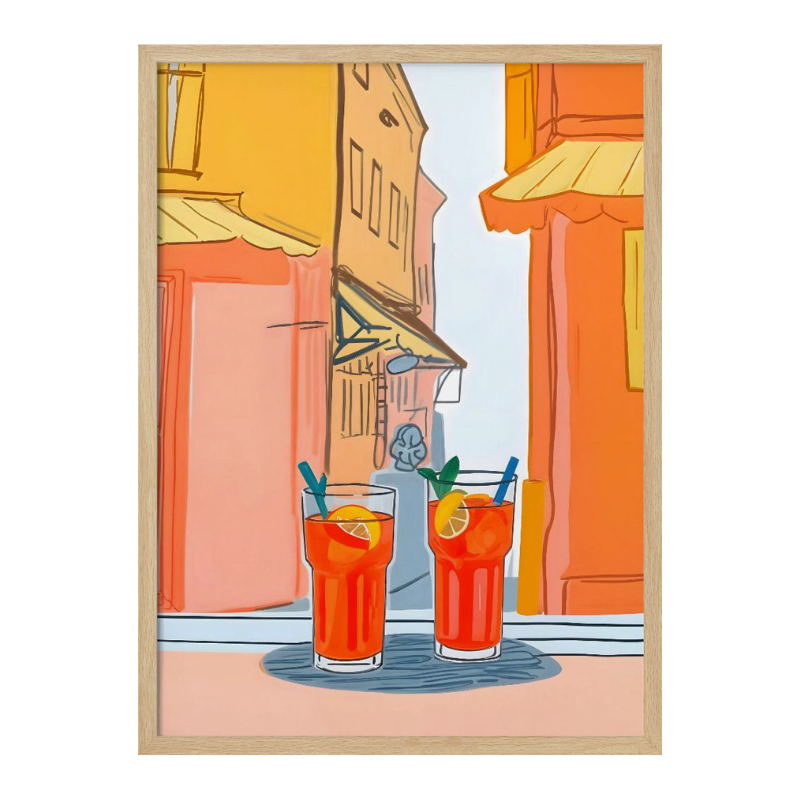 Two Aperols Please! Art Print