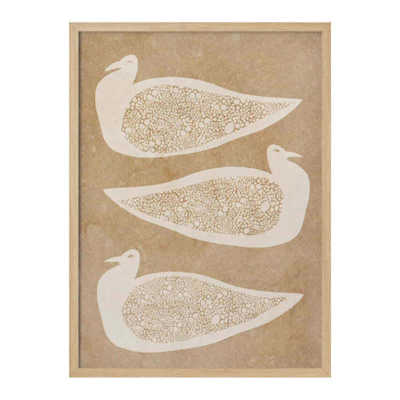 Cuadro "Earthy Patterned Birds"