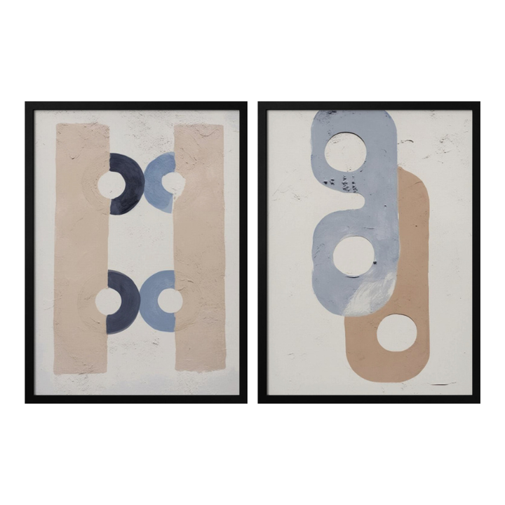 Set de cuadros "Geometric Harmony"