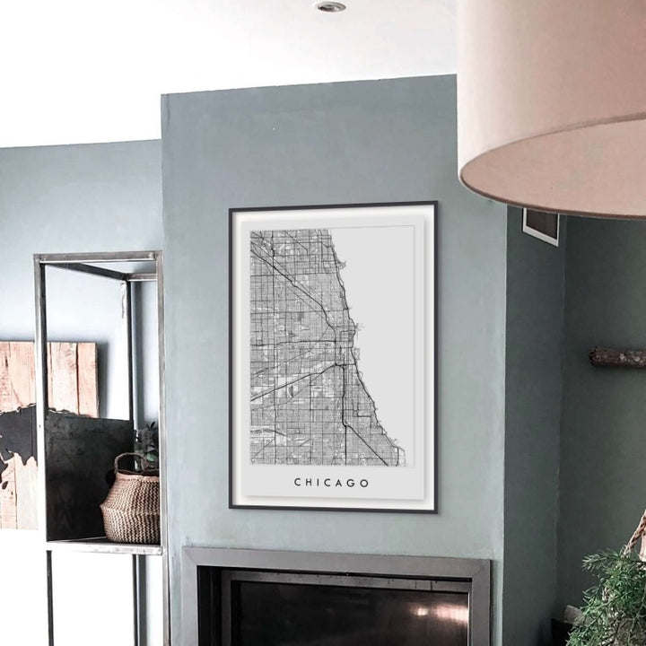 Chicago Illinois City Watercolor Art Print