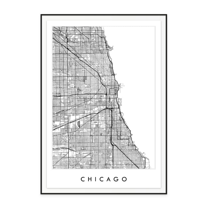 Chicago Illinois City Watercolor Art Print