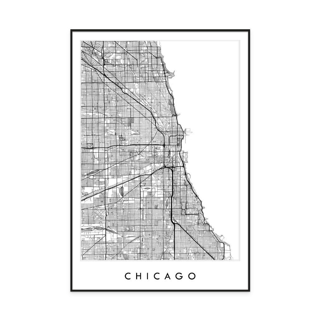 Chicago Illinois City Watercolor Art Print