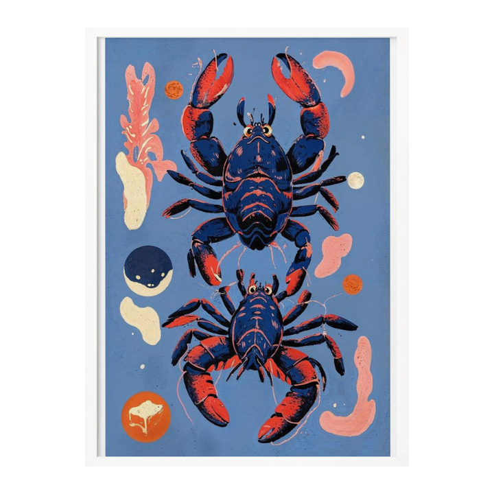 Ocean Life - Lobsters Art Print