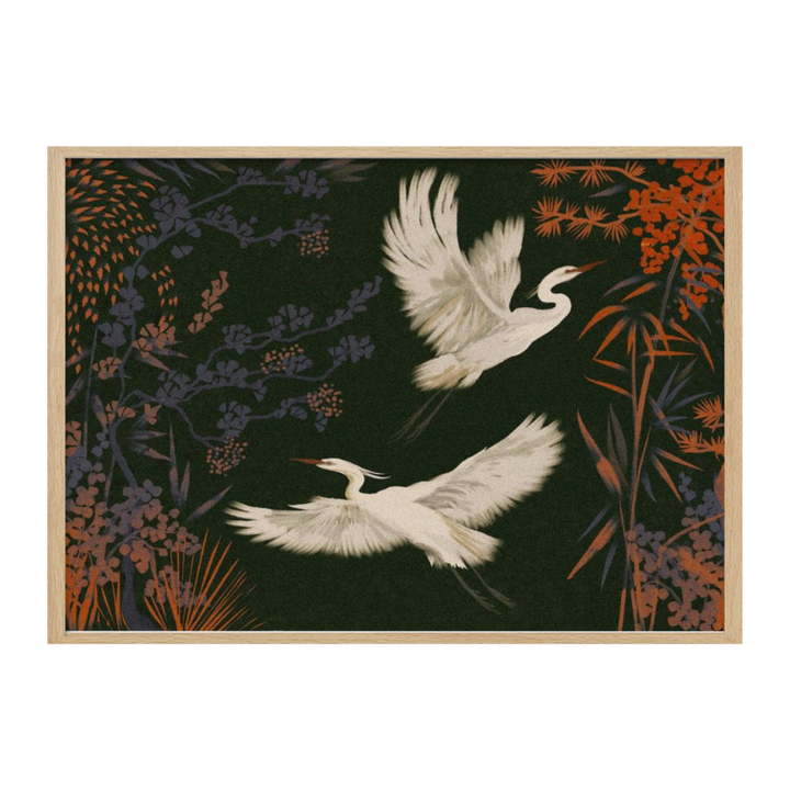 Cuadro "Elegant Egrets Flight"