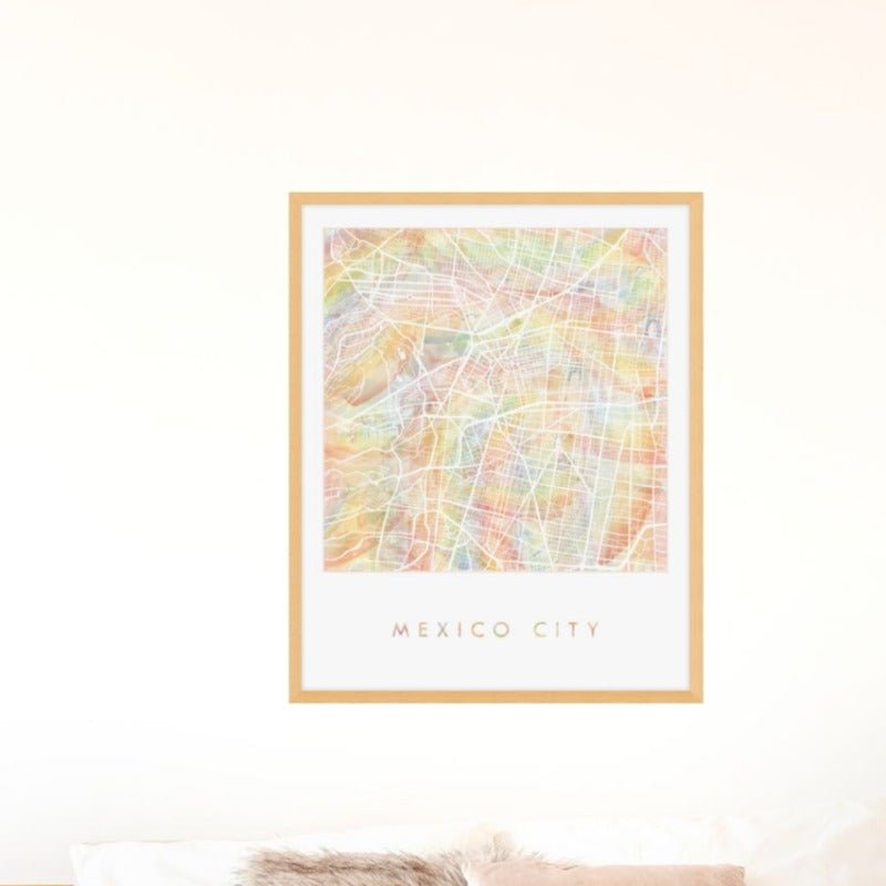 Mexico Watercolor Art Print