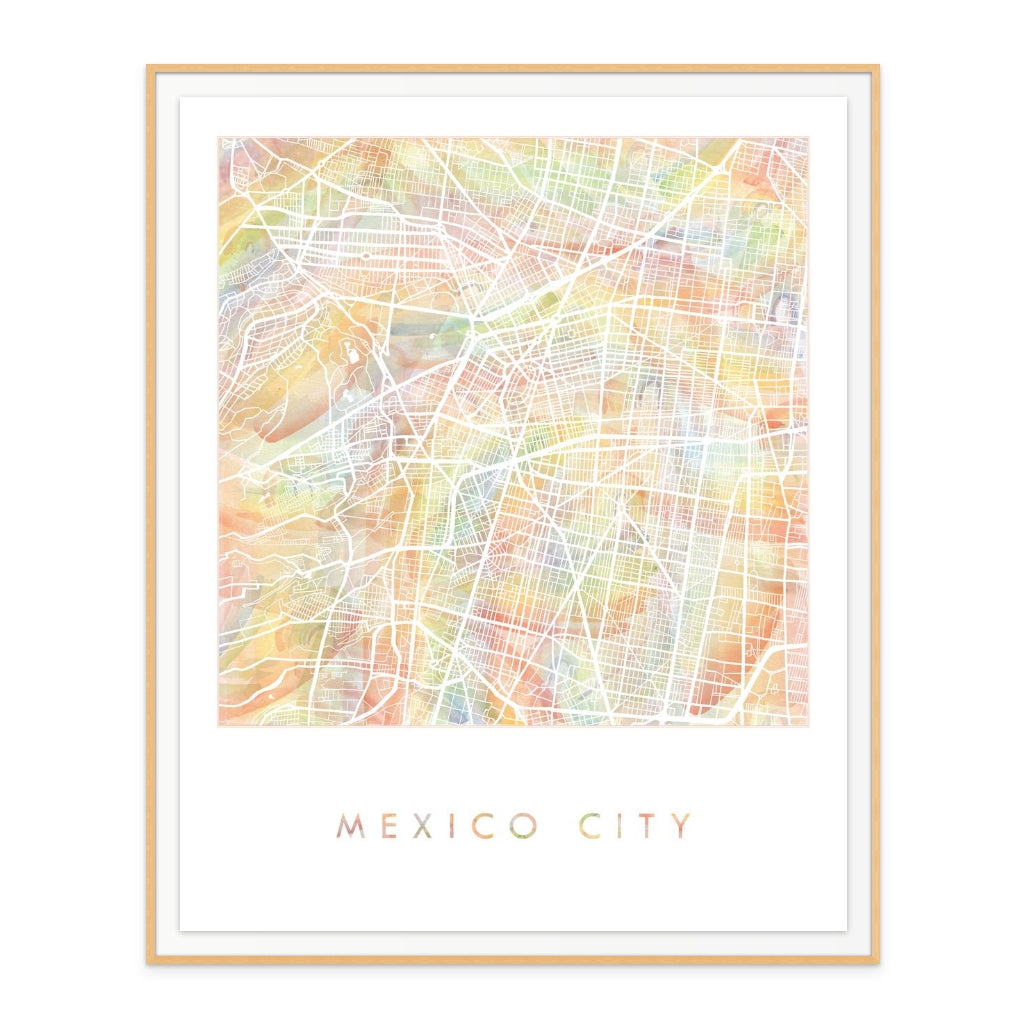 Mexico Watercolor Art Print