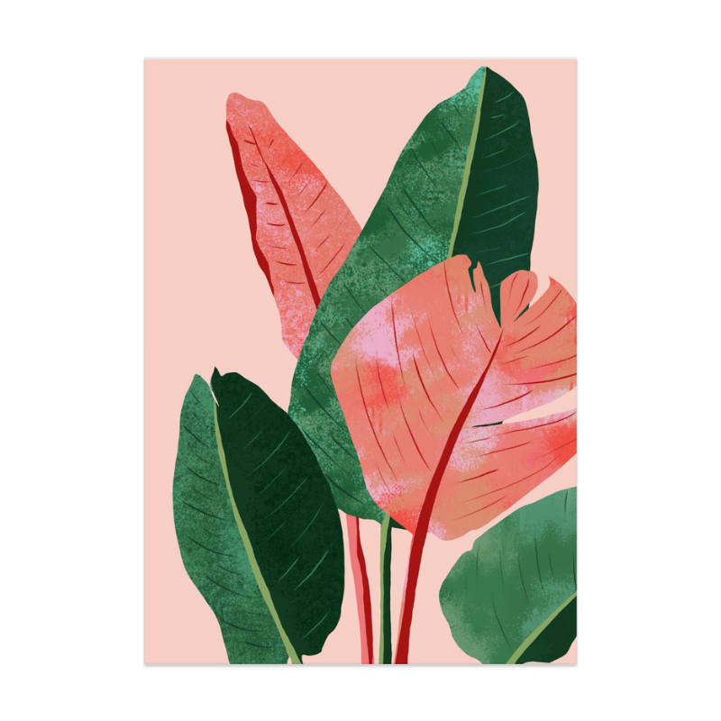 Blush Tropical Art Print