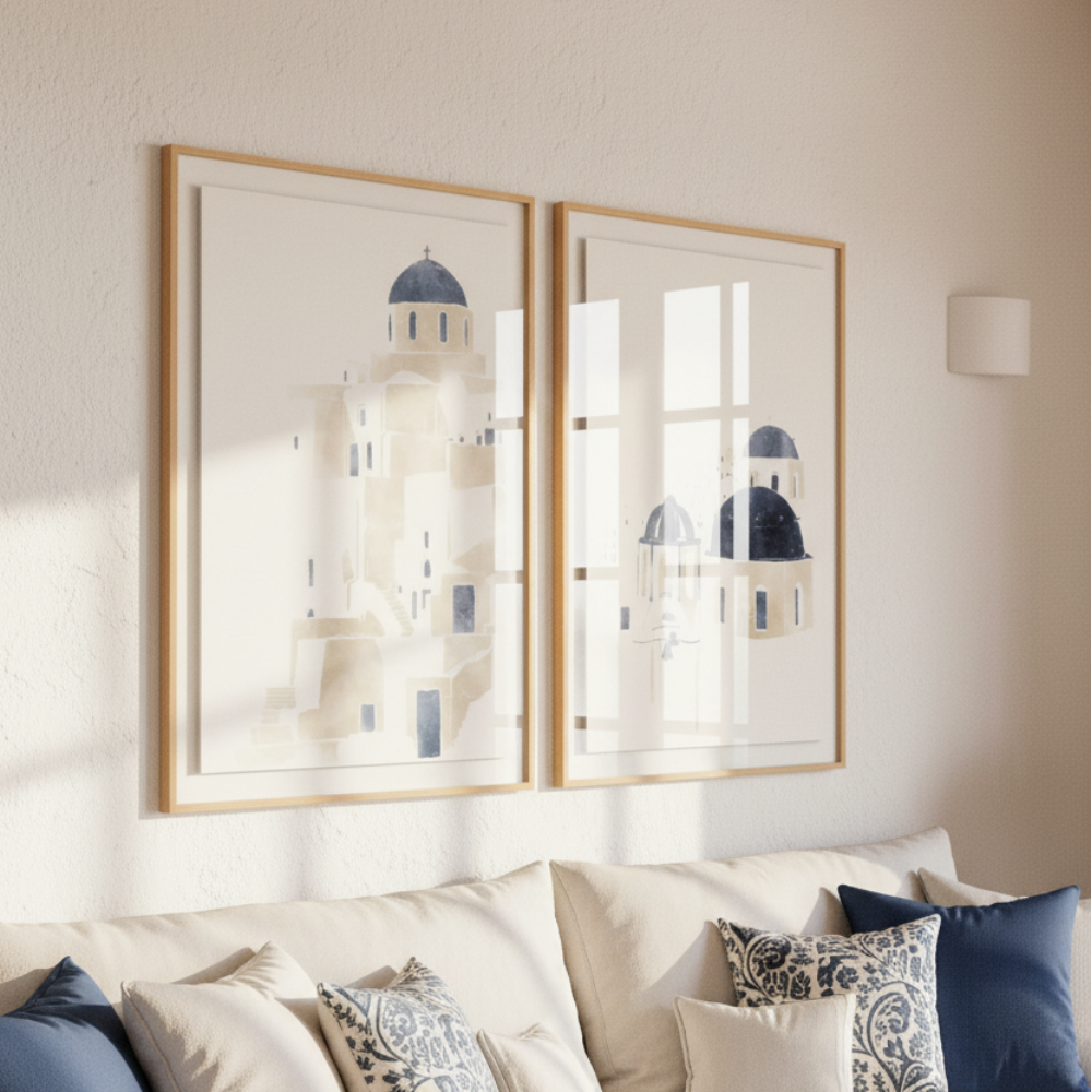 Cuadro "Santorini III"