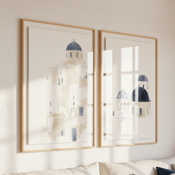 Set de cuadros "Santorini"
