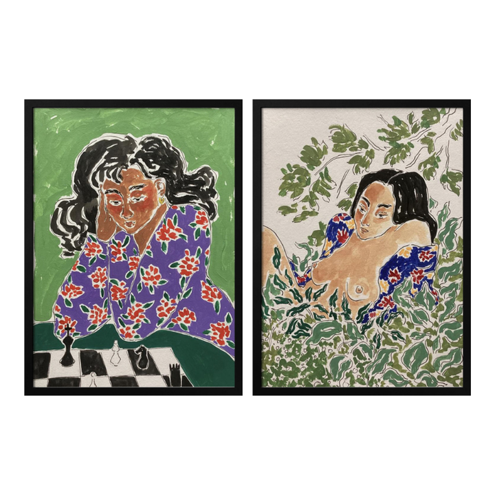 Set de cuadros "Green Thoughts"