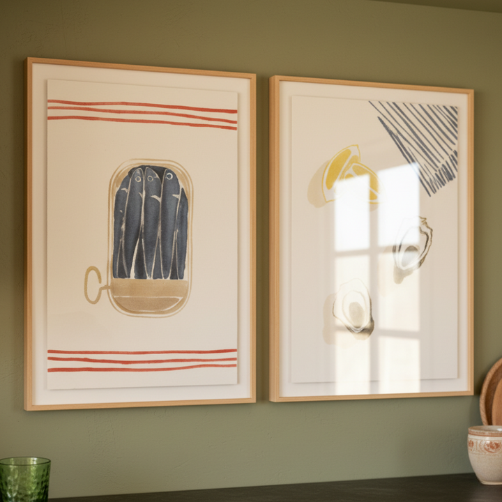 Set de cuadros "Coastal Delicacies"