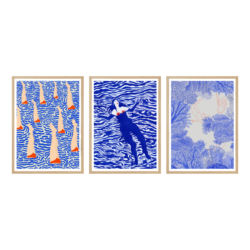 Set de cuadros "Underwater Dreams"