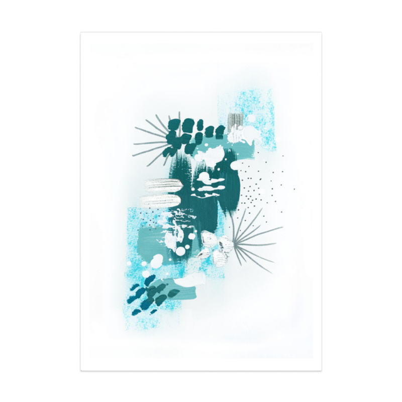 Abstract Mint 3 Art Print