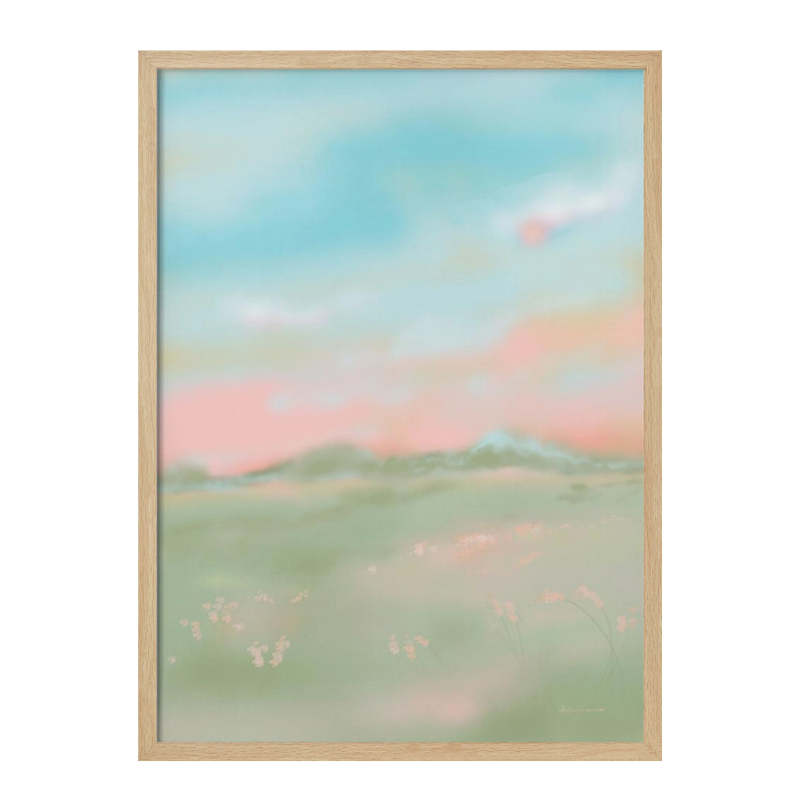 Cuadro "Dreamy Pastel Meadow"