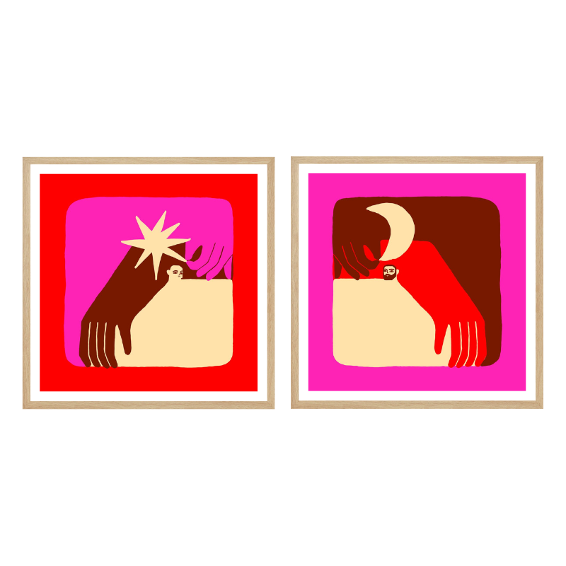 Set de cuadros "Day & Night Connection"