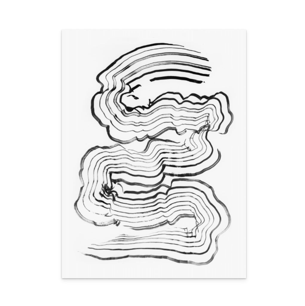 Painterly Abstract Lines Art Print