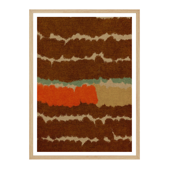 Cuadro "Earthy Stripe Abstract"