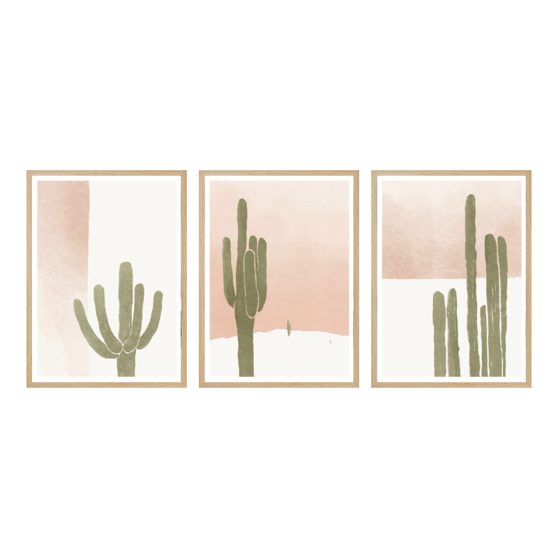 Set de cuadros "Desert Soft Tones"